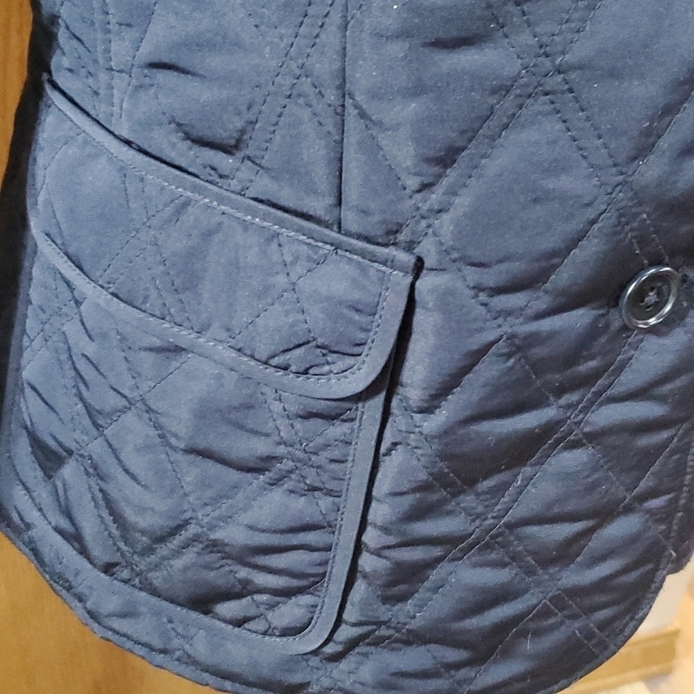 Brooks brothers quilted jacket navy blue euc - Picture 2 of 8